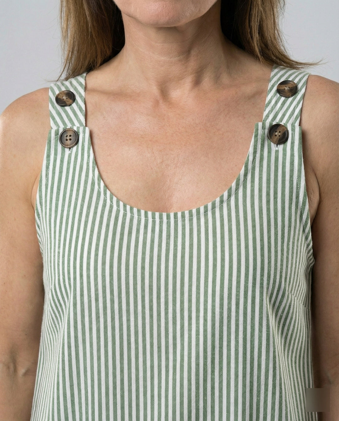A-Linien Trägerkleid Mit Taschen Damen