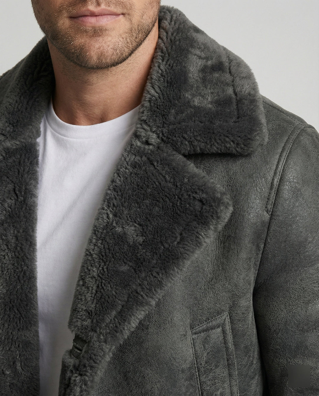 Langer Luxus Wintermantel