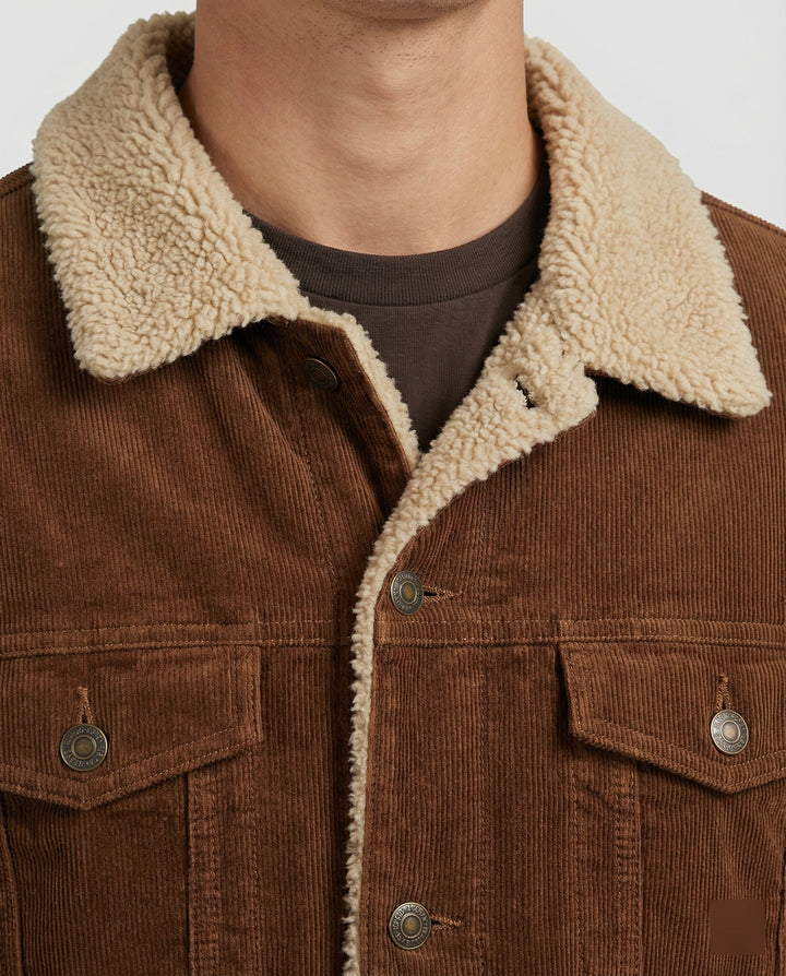 Elegante Cord Herrenjacke