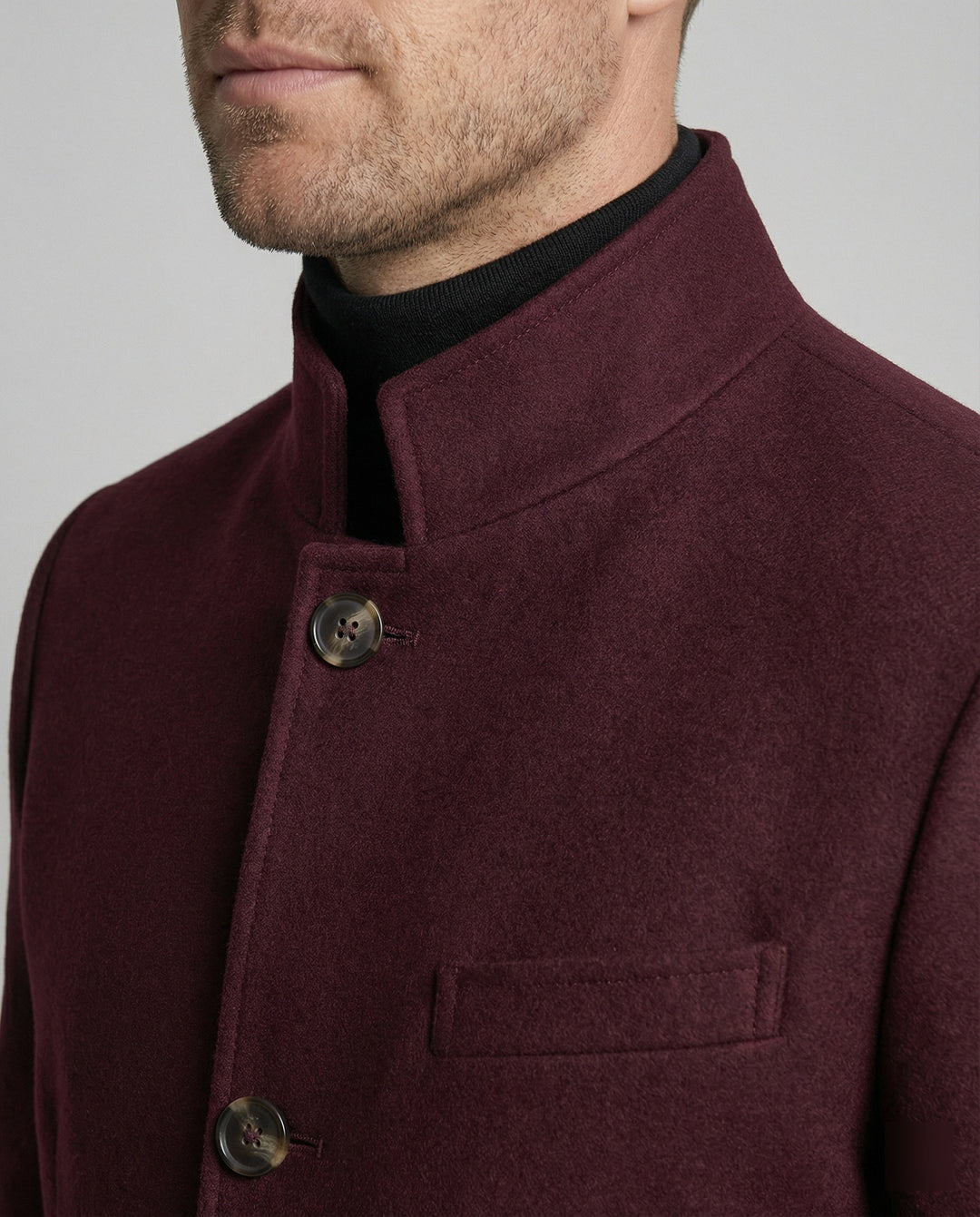 Eleganter Herrenmantel Warm