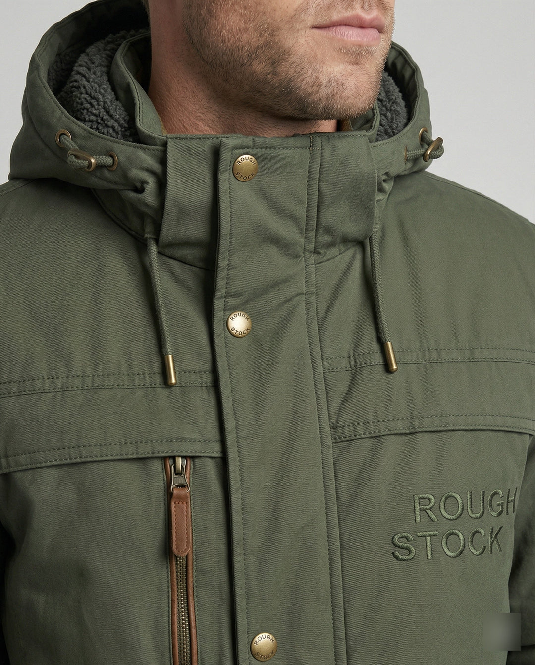 Lässige Gepolsterte Herrenjacke