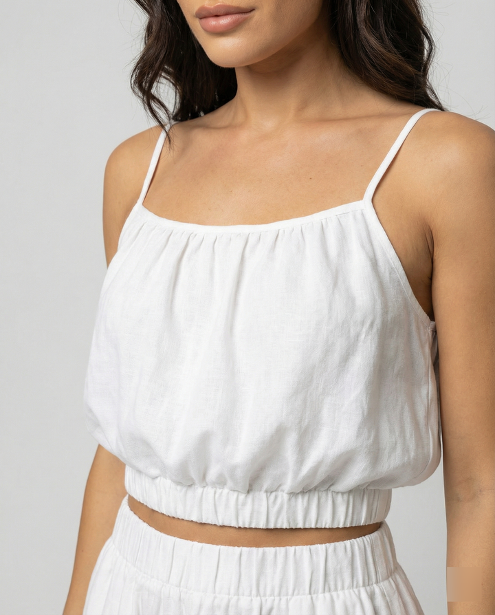 Damen Sommerliches Zweiteiler-Kleid mit fließendem Schnitt und praktischen Taschen