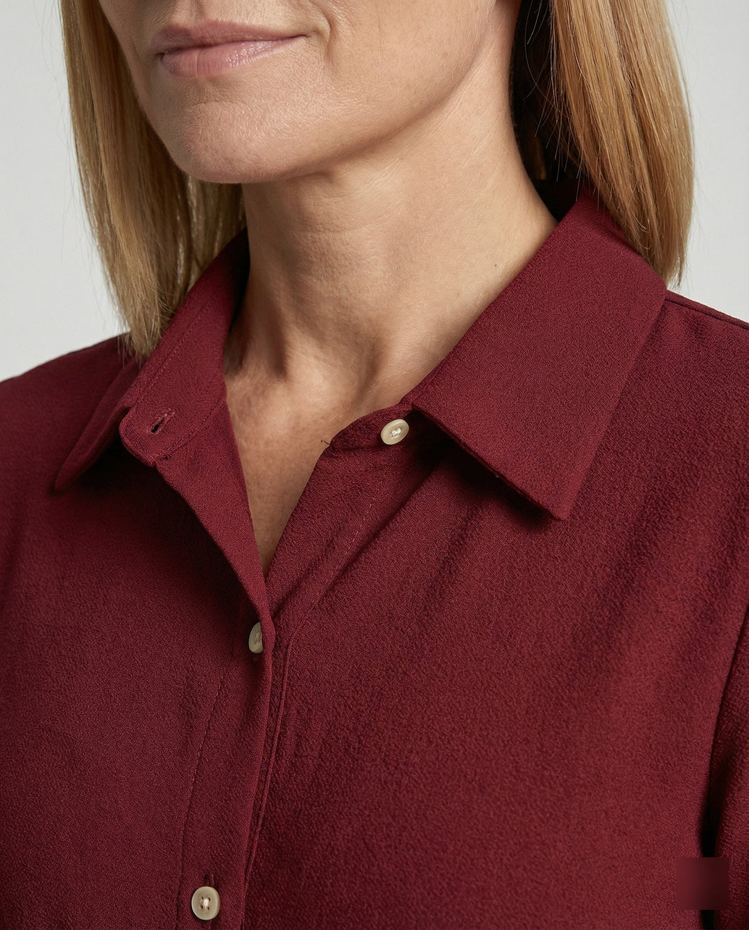 Freizeitkleid Damen knielang mit Knopfleiste