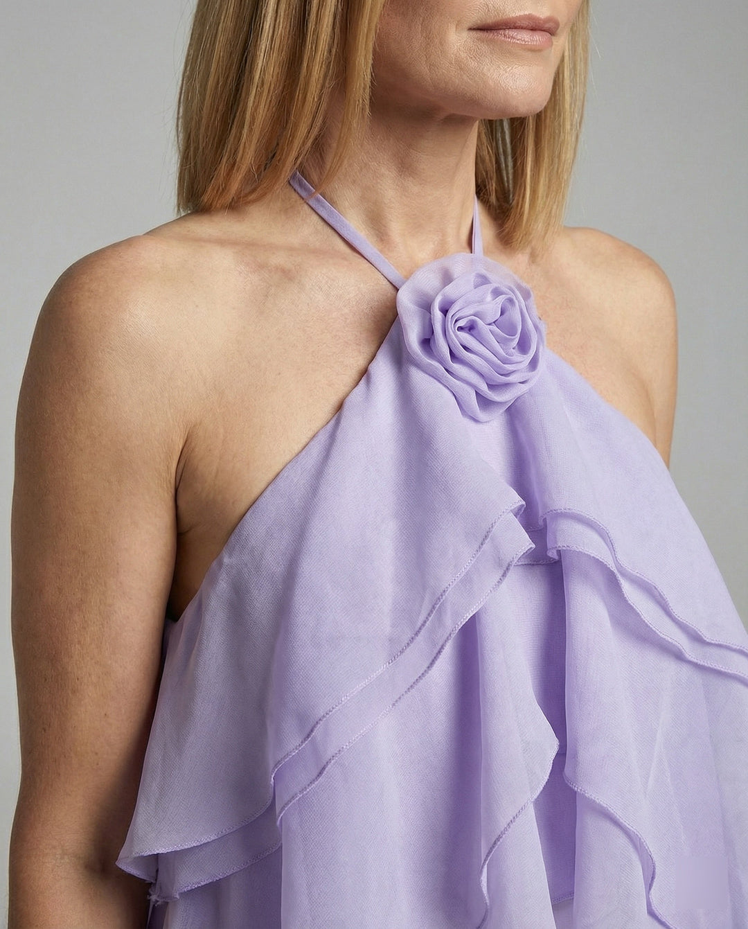 Damen Sommerkleid kurz mit Volants