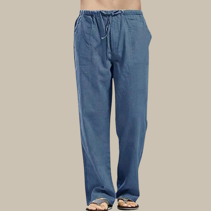 Bequeme Leinen Strandhose für Herren