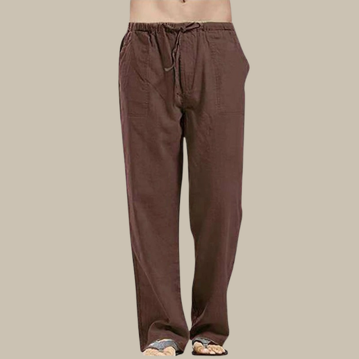 Bequeme Leinen Strandhose für Herren