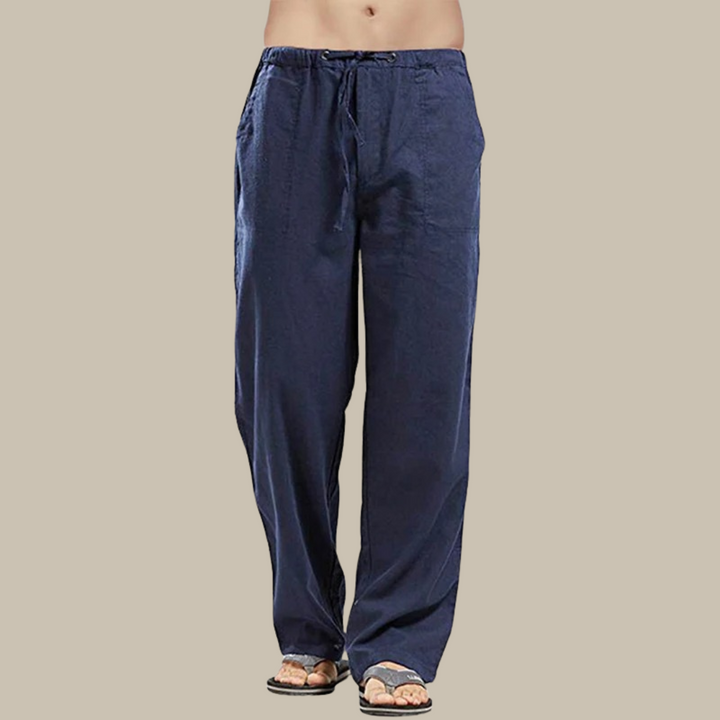 Bequeme Leinen Strandhose für Herren