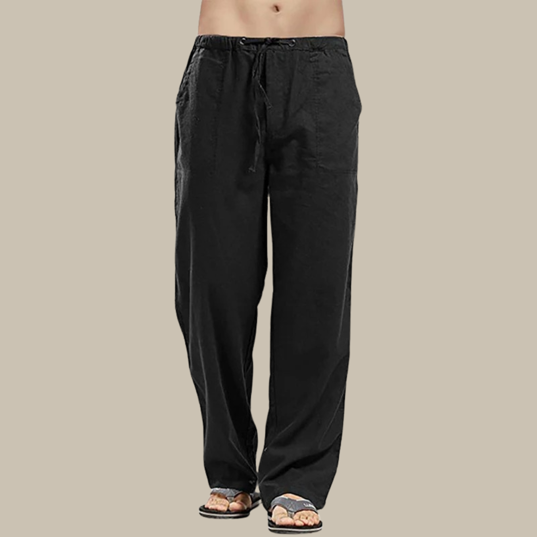 Bequeme Leinen Strandhose für Herren