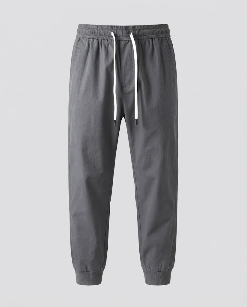 Herren Leichte Elastische Jogginghose mit Kordelzug und Knöchelsaum Nord Taschen