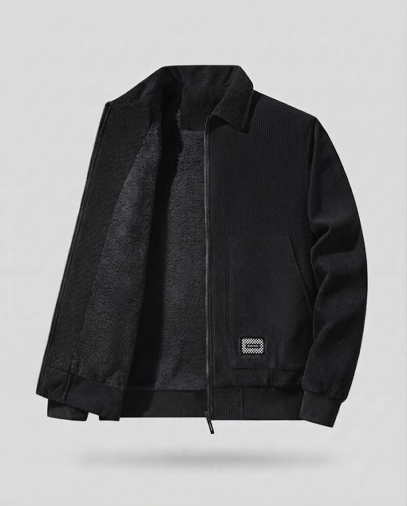 Herrenmode Übergangsjacke aus Ripstop-Material mit gemütlichem Futter Nord Taschen