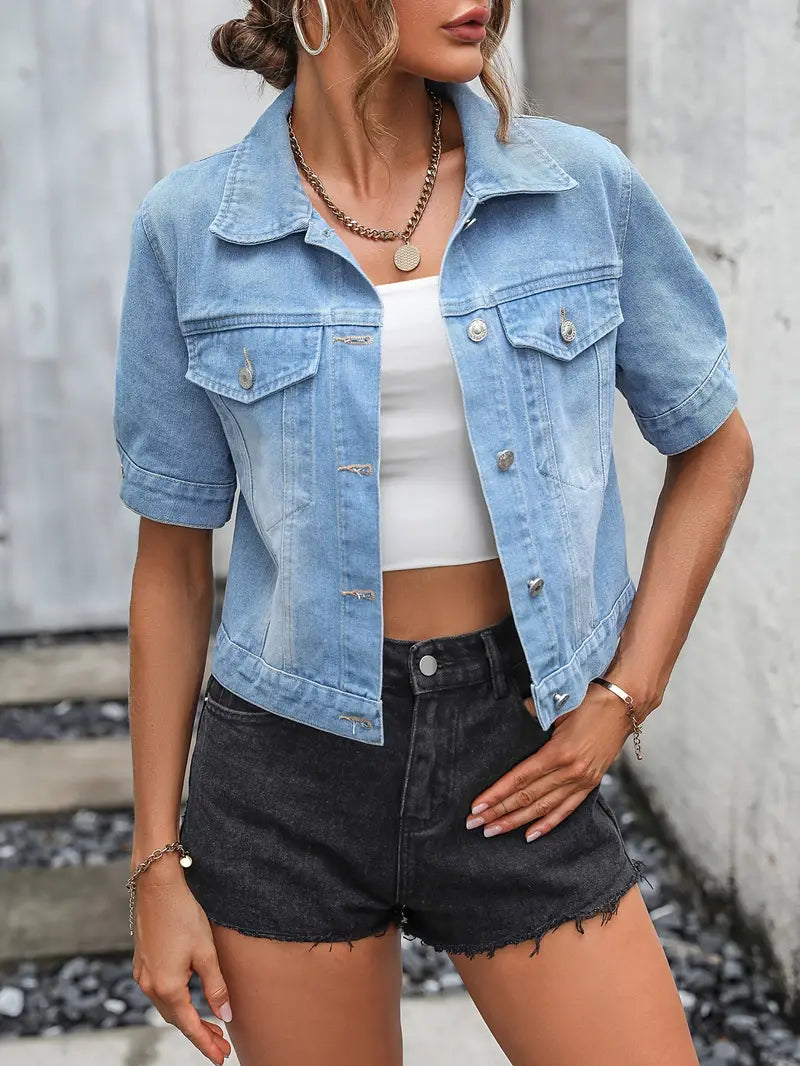 Kurze Denim Jacke
