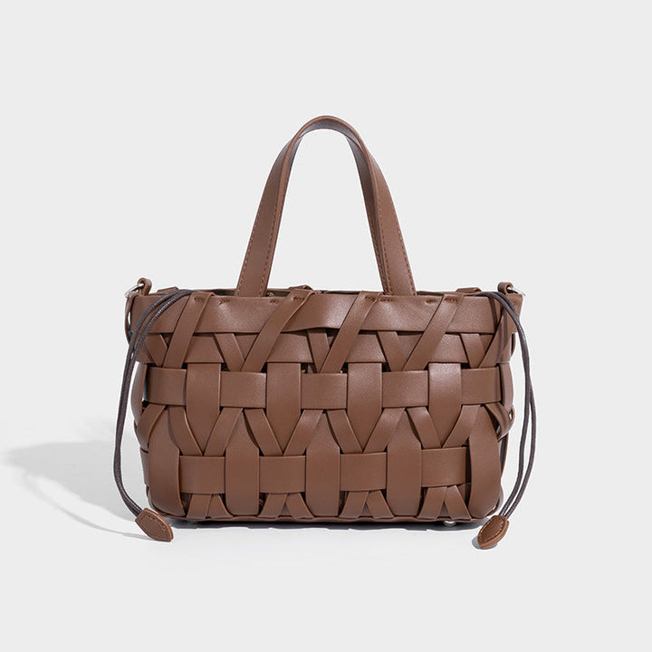 Nord Taschen | Gewebte vegane Leder-Schultertasche, Oberer Griff