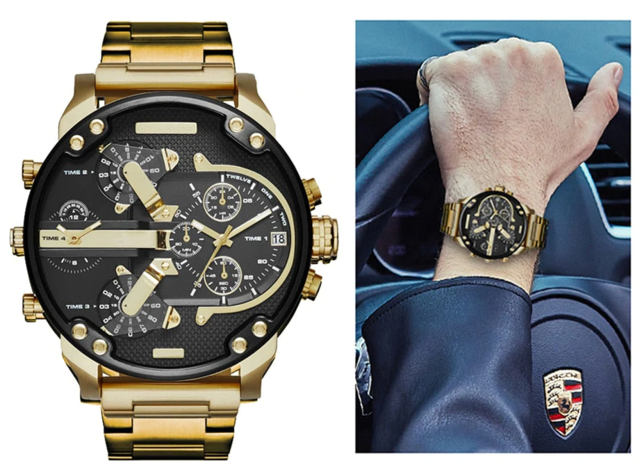 Schlanke, elegante Herrenuhr des Managers
