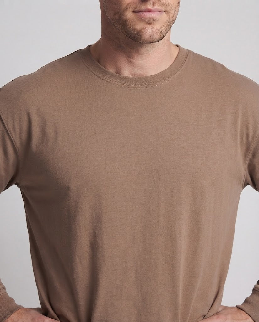 Herren Bequemes Langarmshirt Nord Taschen