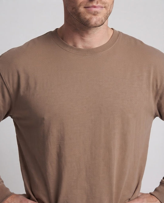 Herren Bequemes Langarmshirt Nord Taschen