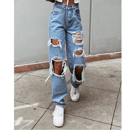 Vittorelli | Damenjeans mit Rissen und Washed-Effekt