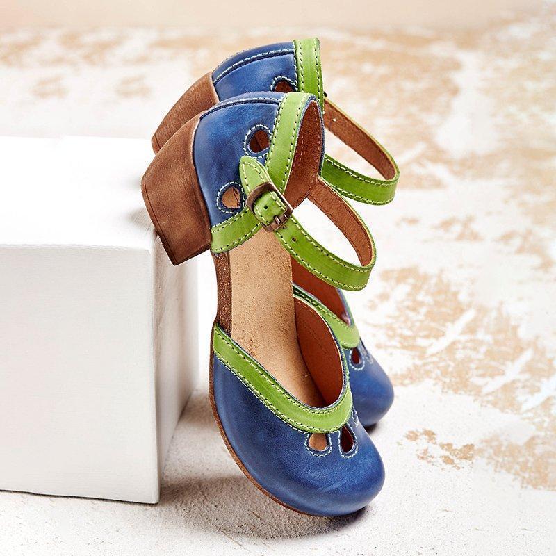 Sandalen mit Niedrigen Absätzen