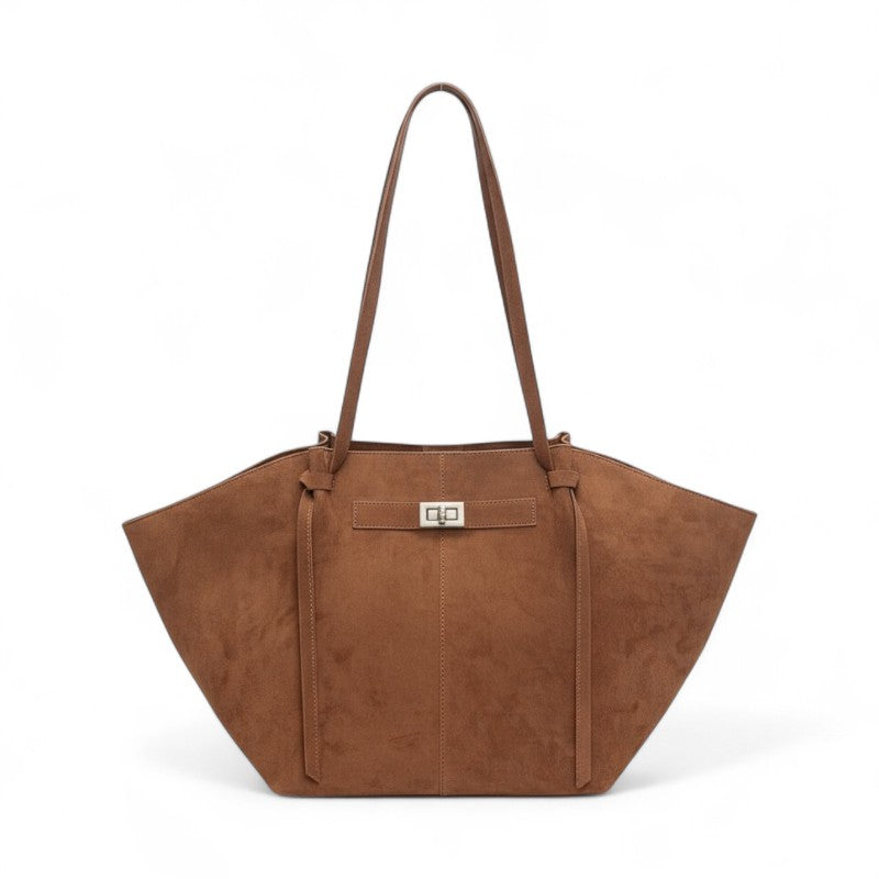 Nord Taschen | Elegant Suede Handbag with Large Capacity for School