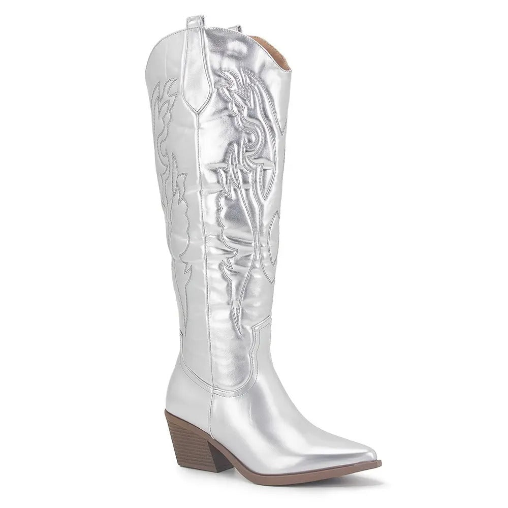 Robuste Cowboystiefel Bis Zum Knie - Arvani
