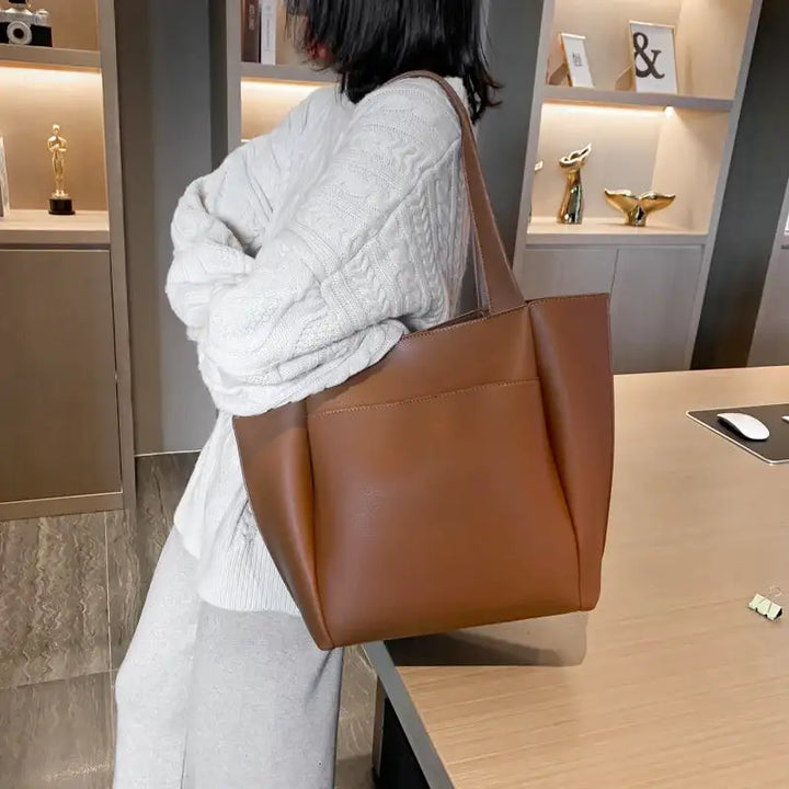 Nord Taschen | Large Soft Leather Handbag for School