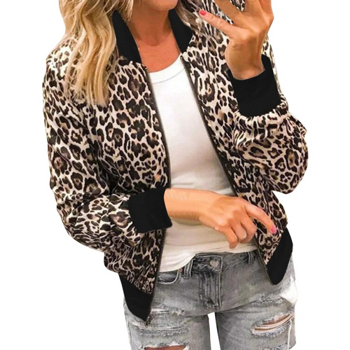 Leoparden-Bomberjacke – Rona - Vittorelli