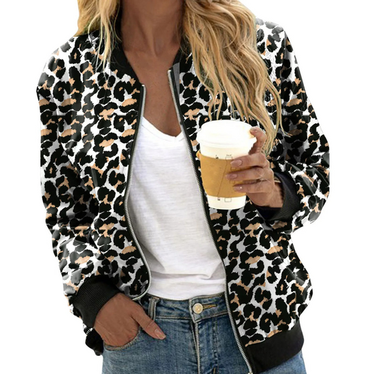 Leoparden-Bomberjacke – Rona - Vittorelli