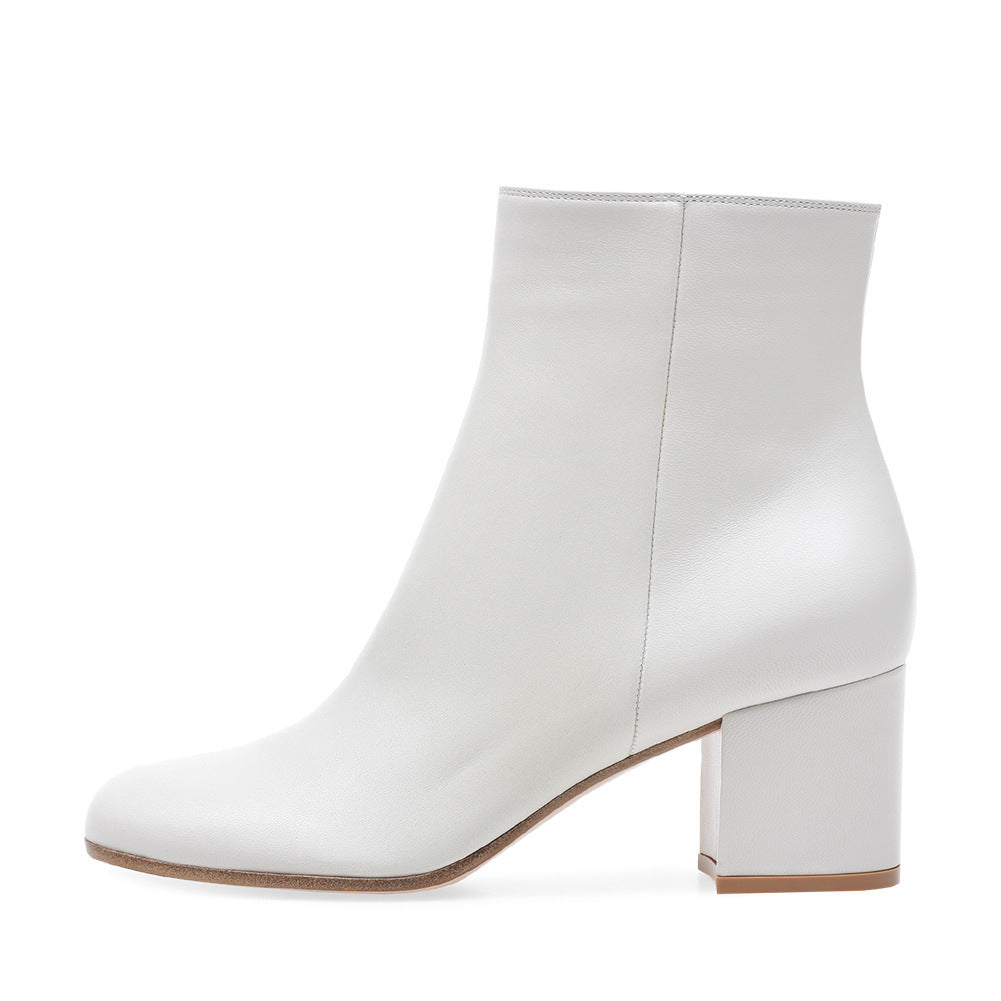 Nord Taschen | Damen Chunky Heel Rund-Toe Mittel-Hügel Stiefel