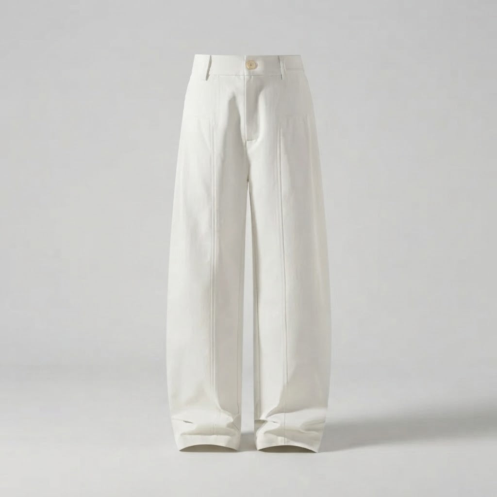 Damen Hochmodern geschnittene Stoffhose Nord Taschen