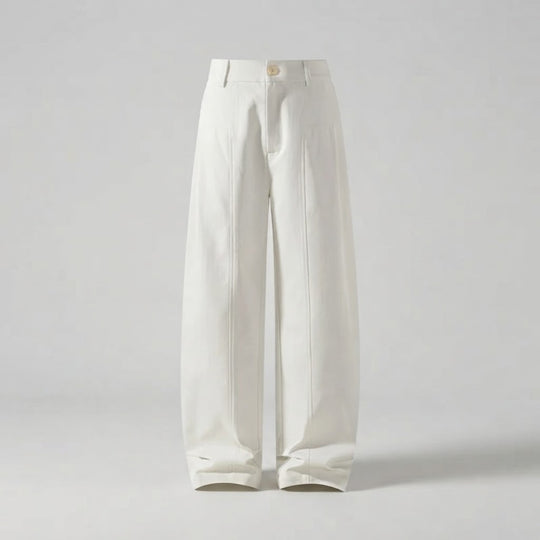 Damen Hochmodern geschnittene Stoffhose Nord Taschen