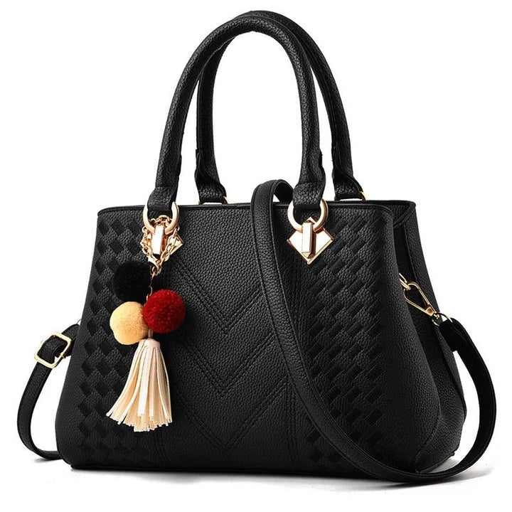 Nord Taschen | Gep quiltete Tragetasche, Veganes Rindsleder Schultertasche