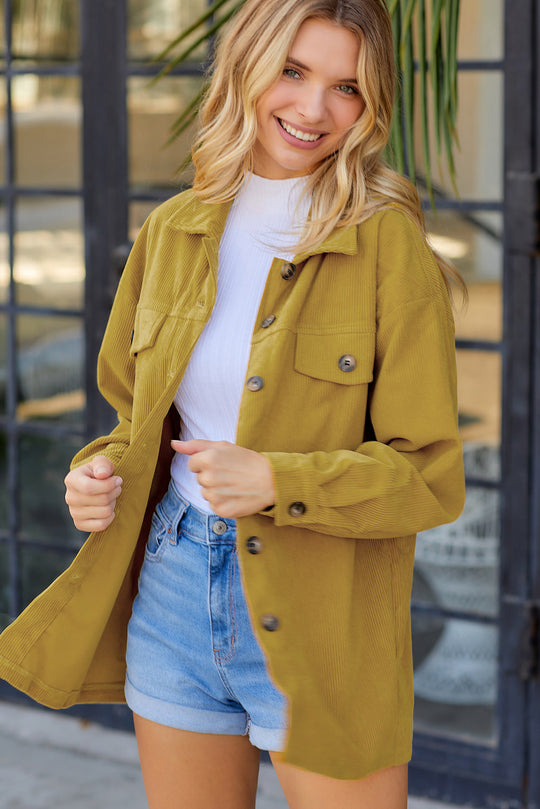 Cordura Langarm Button-Up Shirt Jacke