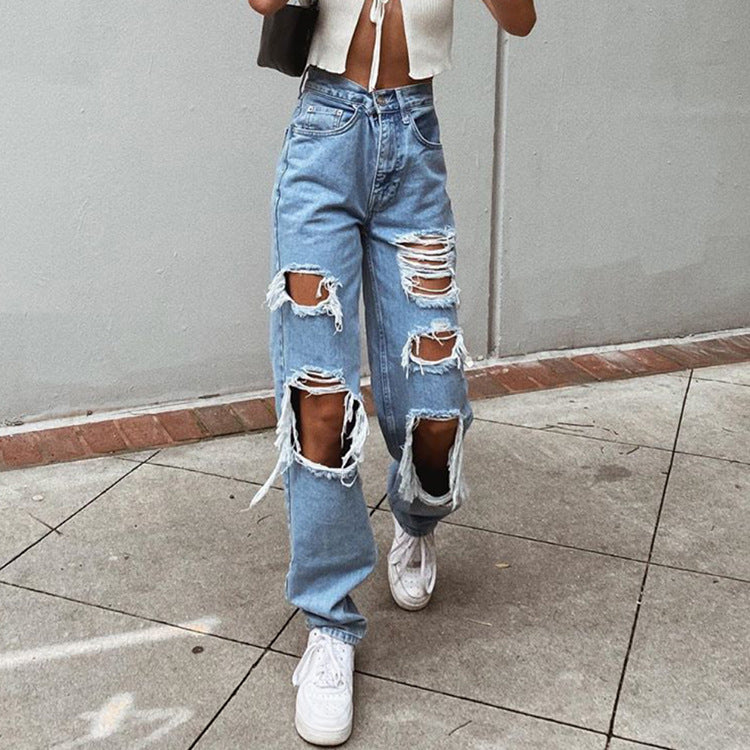 Vittorelli | Damenjeans mit Rissen und Washed-Effekt