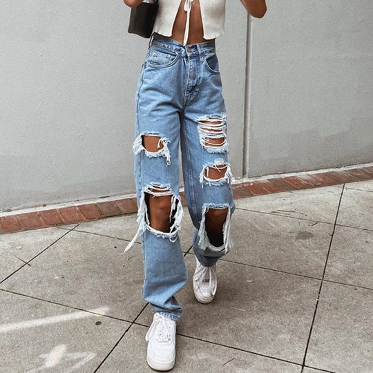 Vittorelli | Damenjeans mit Rissen und Washed-Effekt