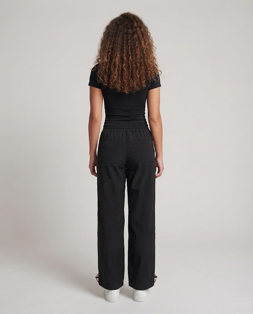 Unisex Weite technische Freizeit‑ und Cargo‑inspirierte Hose mit Tunnelzugbund und verstellbarem Saum Nord Taschen