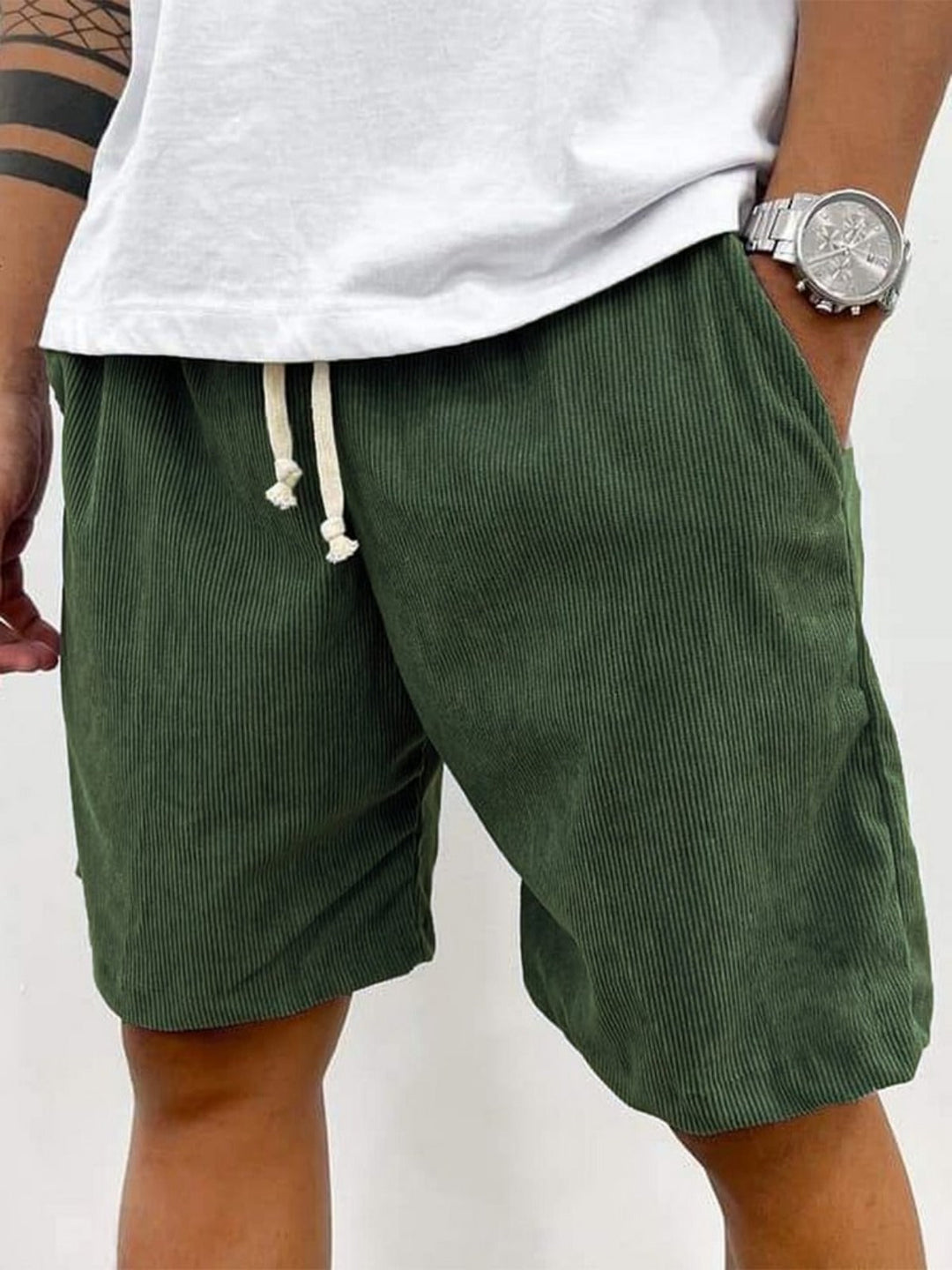 Nord Taschen | Herren Casual Kordelzug Cord Shorts