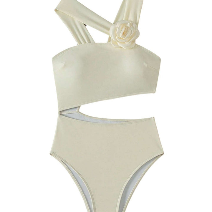 Einfarbiger sexy hohler Badeanzug