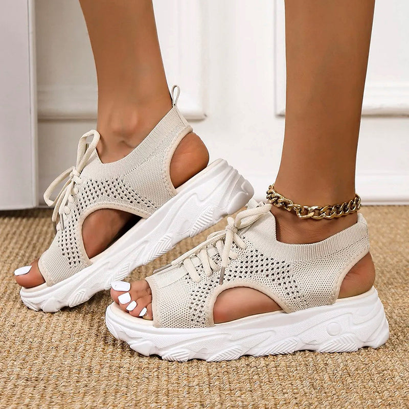 Orthopädische Plateausandalen