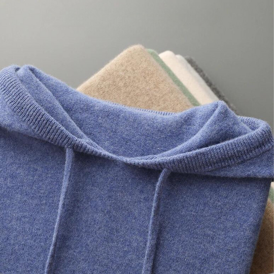 Merino Strick Kapuzenpullover