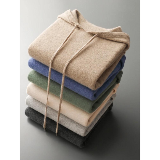 Merino Strick Kapuzenpullover