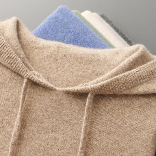 Merino Strick Kapuzenpullover