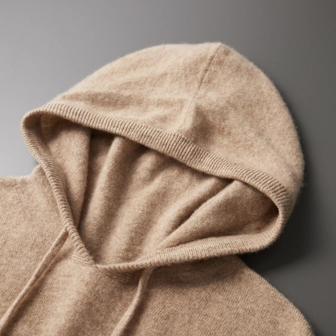 Merino Strick Kapuzenpullover