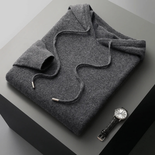 Merino Strick Kapuzenpullover