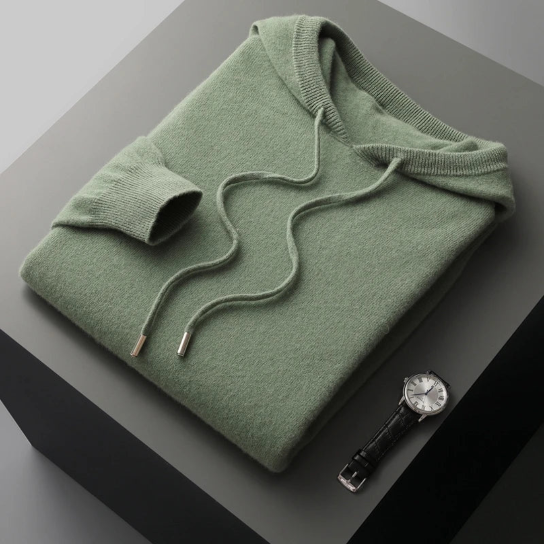 Merino Strick Kapuzenpullover