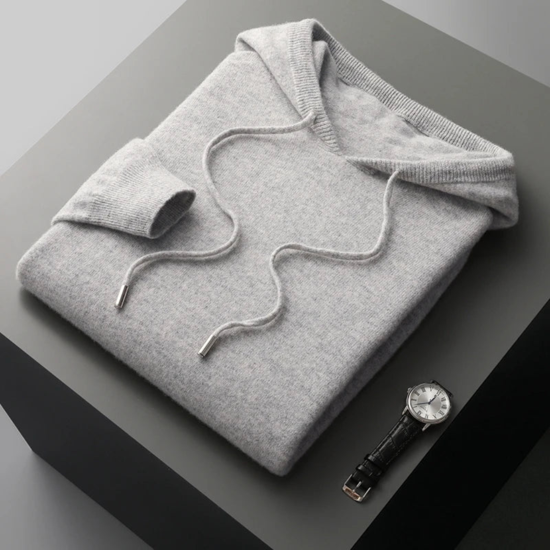 Merino Strick Kapuzenpullover