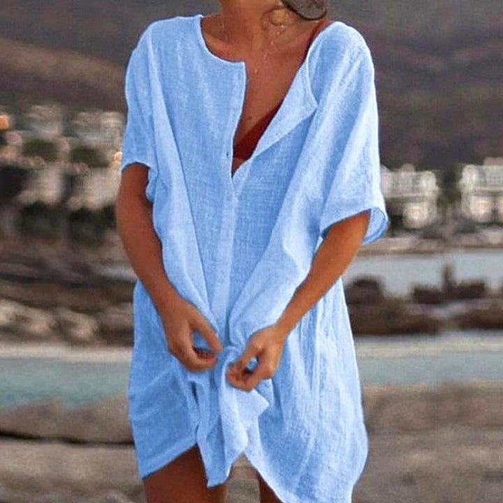 Einfarbiges, Übergroßes Kleid