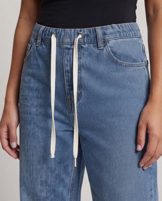 Damen Bequeme Cargo Jeans Nord Taschen