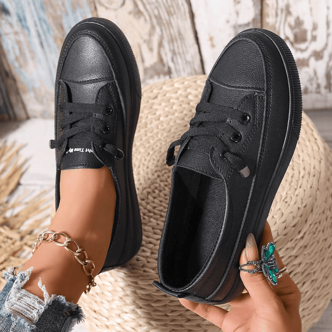 Damen Schnürung Orthopädische Flache Schuhe Nord Taschen