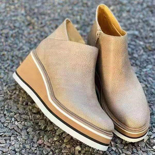 Orthopädische Leder-Sneaker mit Komfortsohle