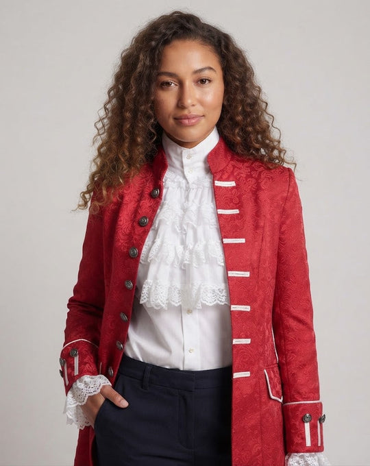 Damen Elegantes Rüschenshirt mit dekorativen Spitzen-Ausschnitten Nord Taschen