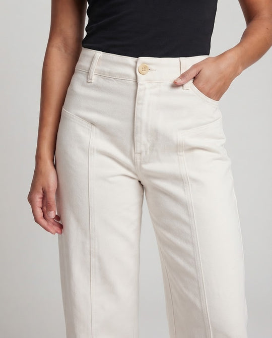 Damen Hochmodern geschnittene Stoffhose Nord Taschen
